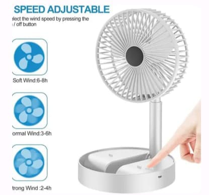 Powerful Rechargeable Table Fan