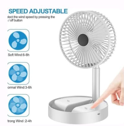 Powerful Rechargeable Table Fan
