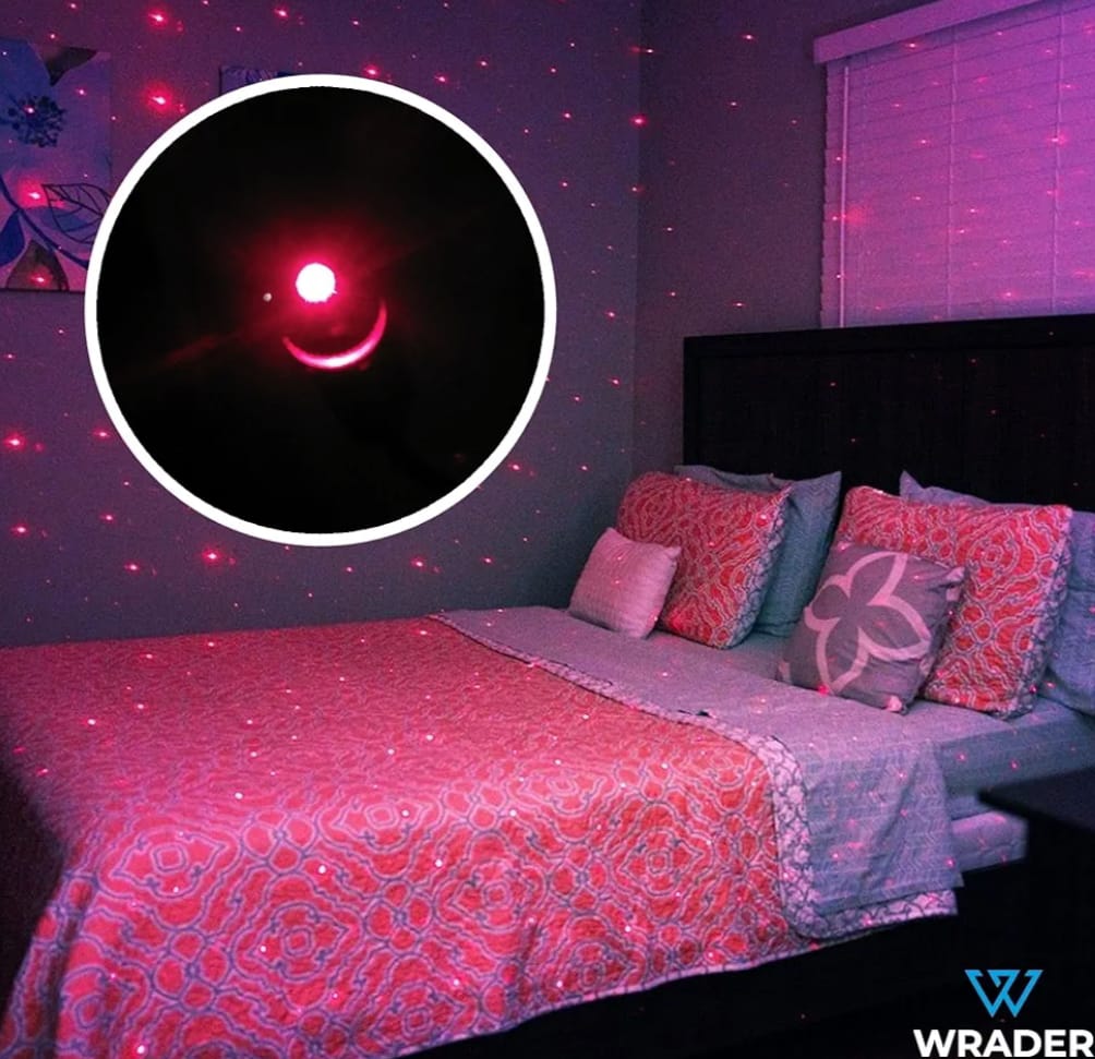 360 Degree Pattern Changing USB Star Projector Led Light for Cars, Bedroom