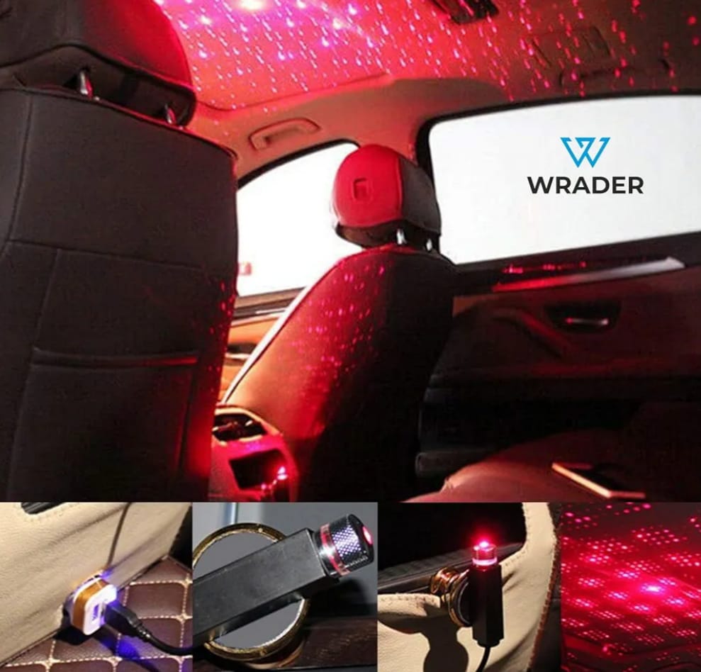 360 Degree Pattern Changing USB Star Projector Led Light for Cars, Bedroom